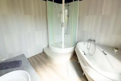 Salle de bains dans l'établissement Villa Centre Alsace