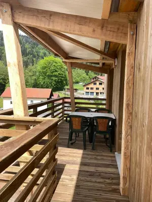 Balcon ou terrasse dans l'établissement Les gîtes de la bergerie