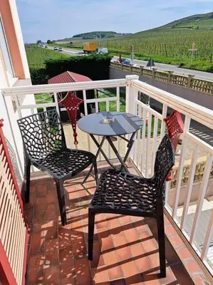 Balcon ou terrasse dans l'établissement Chez Florence Ammerschwihr