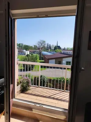 Balcon ou terrasse dans l'établissement GITE W