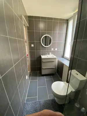 Salle de bains dans l'établissement Gîte au bord d’une rivière !
