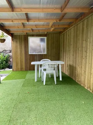 Jardin de l'établissement Gîte au bord d’une rivière !