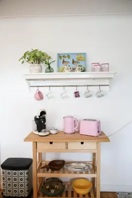 Plateau bouilloire dans l'établissement Villa Camélias, appartements de Charme
