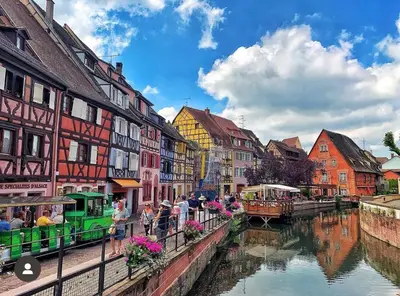 Vue générale sur Colmar ou vue de la ville depuis l'appartement