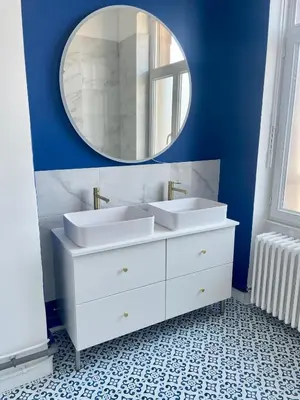 Salle de bains dans l'établissement Nid urbain Colmarien - 4 personnes - garage