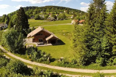 Paysage naturel près de le chalet