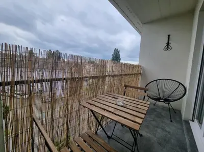 Balcon ou terrasse dans l'établissement Les Alliés