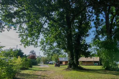 Paysage naturel près de le camping