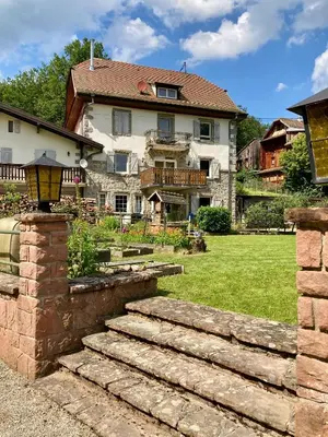 Jardin de l'établissement Aux Gîtes de l'Étang - Thannenkirch Bergheim