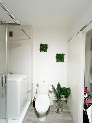 Salle de bains dans l'établissement Studio Le Maréchal - Près frontière et Netflix