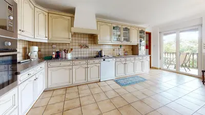Cuisine ou kitchenette dans l'établissement Le Clos de Charlotte