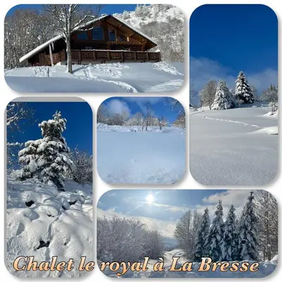 L'établissement Chalet SPA Le Royal Nathalie MN La rouge en hiver
