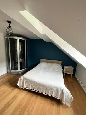 Un ou plusieurs lits dans un hébergement de l'établissement Appartement 6/8 pers Le Petit Bertin