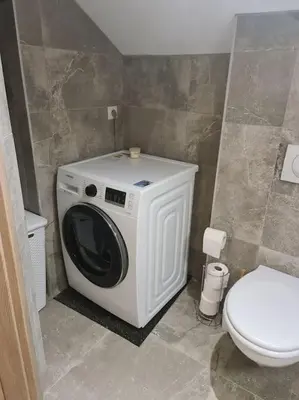 Salle de bains dans l'établissement Appartement Proche Aéroport Bâle/Mulhouse