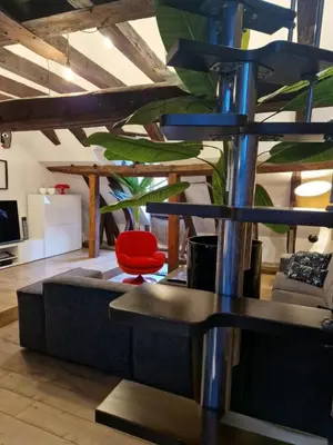 Coin salon dans l'établissement Loft i gemelli