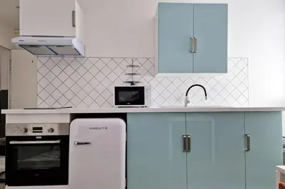 Cuisine ou kitchenette dans l'établissement 【】Le Retro【】 , Belfort ville