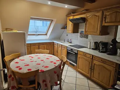 Cuisine ou kitchenette dans l'établissement GITE SPACIEUX AU COEUR DE L'ALSACE 3***