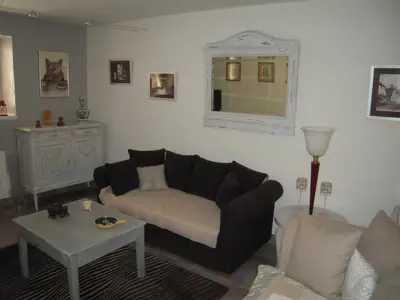 Coin salon dans l'établissement Appartement Le Chez Soi Riquewihr