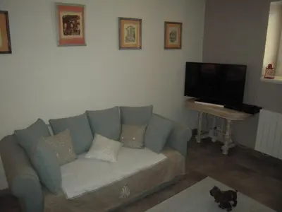 Télévision ou salle de divertissement dans l'établissement Appartement Le Chez Soi Riquewihr