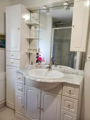 Salle de bains dans l'établissement CHEZ ESTER