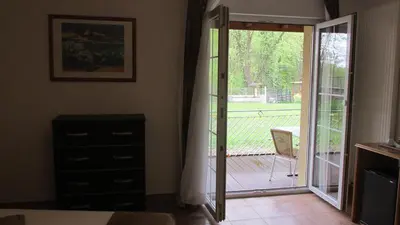 Balcon ou terrasse dans l'établissement Hôtel sud alsace