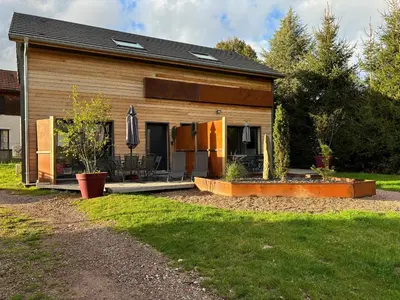 Jardin de l'établissement Duplex le Corten, Terrasse et jardin