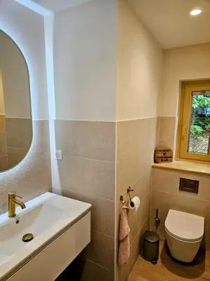 Salle de bains dans l'établissement Refuge Mil100
