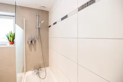 Salle de bains dans l'établissement Logement 
