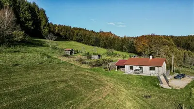 Paysage naturel près de le chalet