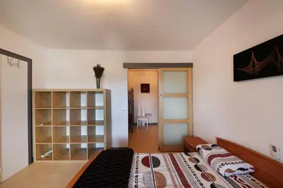 Un ou plusieurs lits dans un hébergement de l'établissement Les Xettes - Appartement vue montagne