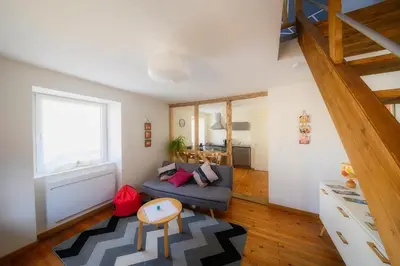 Coin salon dans l'établissement Cosy duplex indépendant