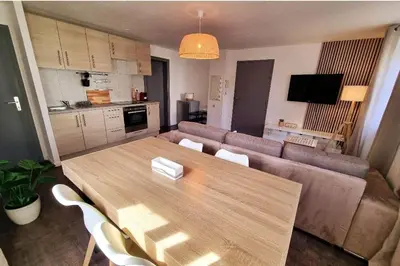 Cuisine ou kitchenette dans l'établissement Le 31 - Mulhouse Pfastatt
