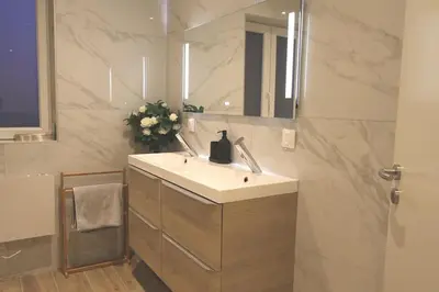Salle de bains dans l'établissement Maison cossue, moderne et calme à La Bresse 5 chbr