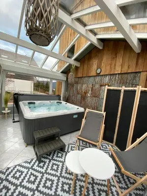 Plan de l'établissement la ruche Bel appartement avec terrasse, magnifique vue , 2 spa