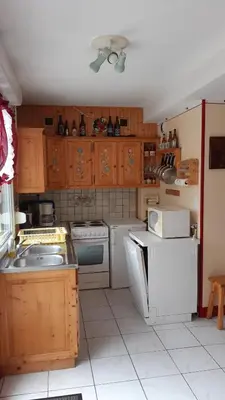 Cuisine ou kitchenette dans l'établissement Les Angéliques