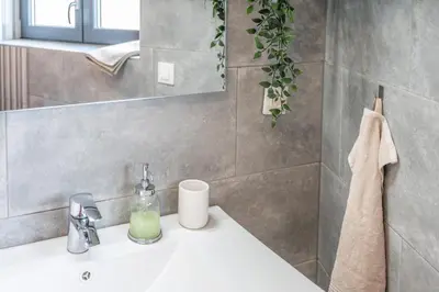 Salle de bains dans l'établissement Appartement l'Eden