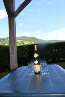 Vue générale sur la montagne ou vue sur la montagne depuis l'appartement