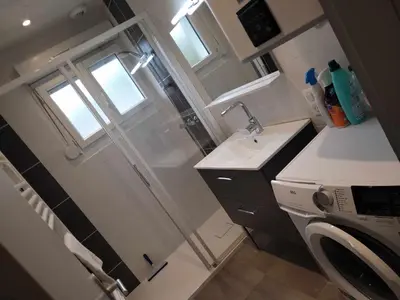Cuisine ou kitchenette dans l'établissement Appart6 Pers garage centre à 500m