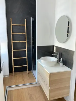 Salle de bains dans l'établissement LES 3 MARMOTS
