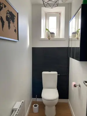 Salle de bains dans l'établissement LES 3 MARMOTS