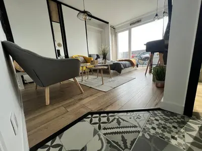 Coin salon dans l'établissement Le Panorama du Murat Mulhouse Riedisheim 68 Haut-Rhin Alsace Saint-Louis