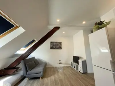 Cuisine ou kitchenette dans l'établissement Appartement 3 personnes, Frontière Suisse (Bâle)