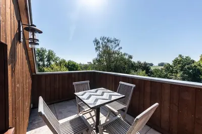 Balcon ou terrasse dans l'établissement Hôtel du DOMAINE SAINT LOUP