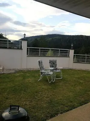 Vue générale sur la montagne ou vue sur la montagne depuis l'appartement