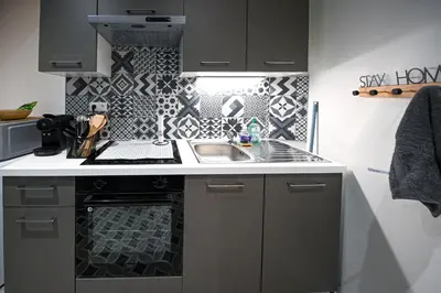 Cuisine ou kitchenette dans l'établissement La Parenth'Aise Munster centre