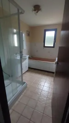 Salle de bains dans l'établissement Maison de montagne avec vue panoramique