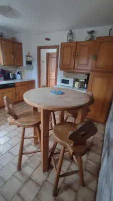 Cuisine ou kitchenette dans l'établissement Maison de montagne avec vue panoramique