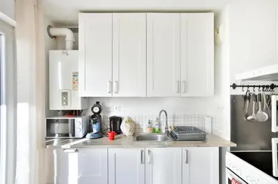 Cuisine ou kitchenette dans l'établissement 3 Stars Domaine des Vignes - Kaysersberg Vignoble