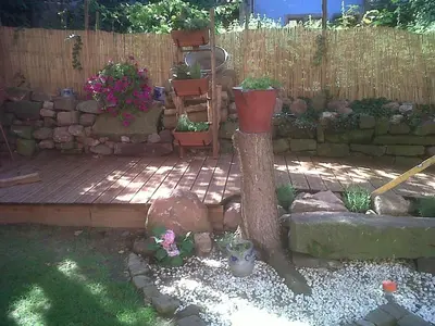 Jardin de l'établissement La Maison Vigneronne