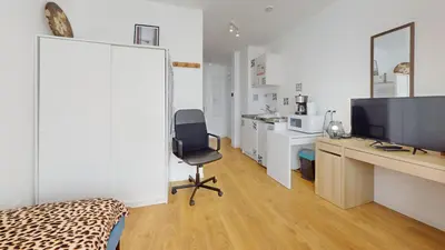 Cuisine ou kitchenette dans l'établissement Le Charme Colmarien - Appartement 2 pièces au cœur de la ville